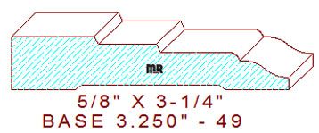 Baseboard 3-1/4" - 49 Baseboard 3-1/4" - 49