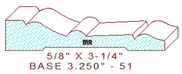 Baseboard 3-1/4" - 51 