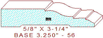 Baseboard 3-1/4" - 56 Baseboard 3-1/4" - 56