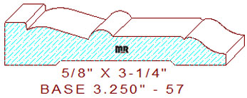 Baseboard 3-1/4" - 57