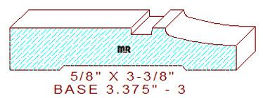 Baseboard 3-3/8" - 3 