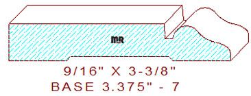 Baseboard 3-3/8" - 7 Baseboard 3-3/8" - 7