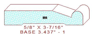 Baseboard 3-7/16" - 1