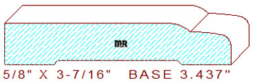 Baseboard 3-7/16