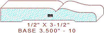 Baseboard 3-1/2" - 10 Baseboard 3-1/2" - 10