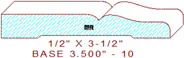 Baseboard 3-1/2" - 10