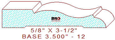 Baseboard 3-1/2" - 12 Baseboard 3-1/2" - 12