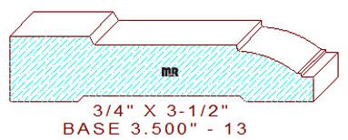 Baseboard 3-1/2" - 13 