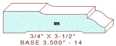 Baseboard 3-1/2" - 14 