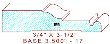 Baseboard 3-1/2" - 17 Baseboard 3-1/2" - 17