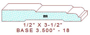 Baseboard 3-1/2" - 18 Baseboard 3-1/2" - 18