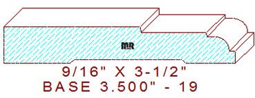 Baseboard 3-1/2" - 19 Baseboard 3-1/2" - 19