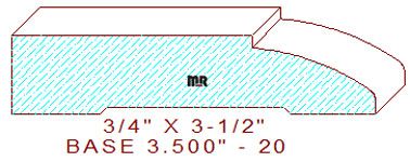 Baseboard 3-1/2" - 20 