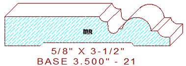 Baseboard 3-1/2" - 21