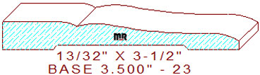 Baseboard 3-1/2" - 23 Baseboard 3-1/2" - 23