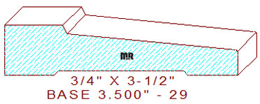 Baseboard 3-1/2" - 29 Baseboard 3-1/2" - 29