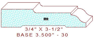 Baseboard 3-1/2" - 30 Baseboard 3-1/2" - 30