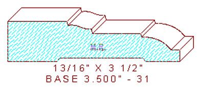 Baseboard 3-1/2" - 31 Baseboard 3-1/2" - 31