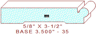 Baseboard 3-1/2" - 35 