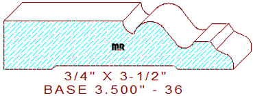 Baseboard 3-1/2" - 36 Baseboard 3-1/2" - 36