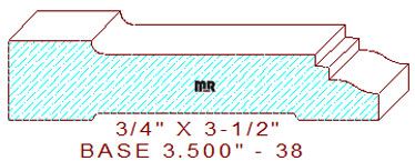 Baseboard 3-1/2" - 38 Baseboard 3-1/2" - 38