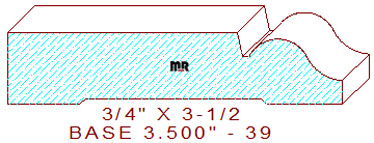 Baseboard 3-1/2" - 39 Baseboard 3-1/2" - 39