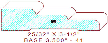 Baseboard 3-1/2" - 41 Baseboard 3-1/2" - 41