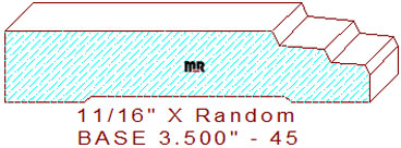 Baseboard 3-1/2" - 45