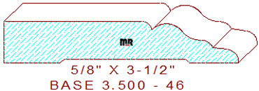 Baseboard 3-1/2" - 46 Baseboard 3-1/2" - 46
