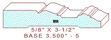 Baseboard 3-1/2" - 5