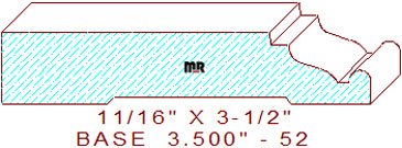 Baseboard 3-1/2" - 52