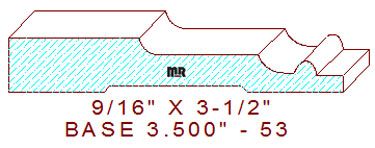 Baseboard 3-1/2" - 53 Baseboard 3-1/2" - 53
