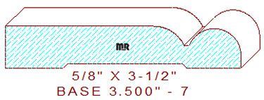 Baseboard 3-1/2" - 7 Baseboard 3-1/2" - 7