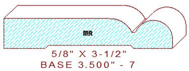 Baseboard 3-1/2" - 7 