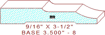 Baseboard 3-1/2" - 8