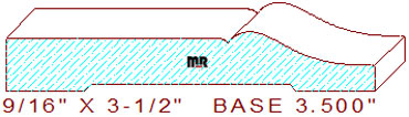 Baseboard 3-1/2"