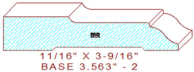 Baseboard 3-9/16" - 2 Baseboard 3-9/16" - 2