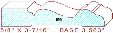 Baseboard 3-9/16" Baseboard 3-9/16"