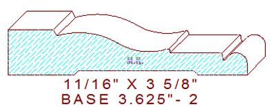 Baseboard 3-5/8" - 2