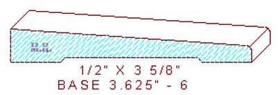 Baseboard 3-5/8" - 6