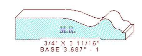 Baseboard 3-11/16" - 1