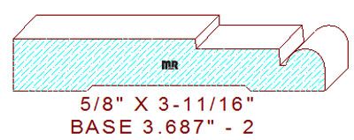 Baseboard 3-11/16" - 2