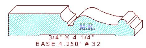 Baseboard 3-11/16" Baseboard 3-11/16"