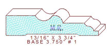 Baseboard 3-3/4" - 1