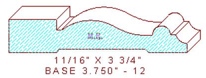 Baseboard 3-3/4" - 12
