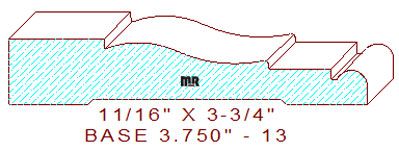 Baseboard 3-3/4" - 13