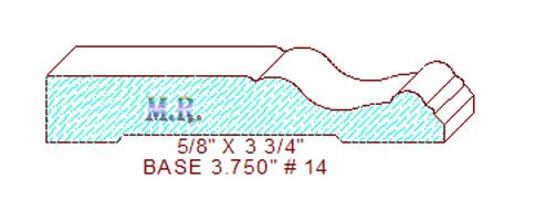 Baseboard 3-3/4" - 14