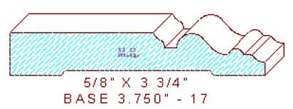 Baseboard 3-3/4" - 17 Baseboard 3-3/4" - 17