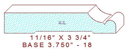 Baseboard 3-3/4" - 18 Baseboard 3-3/4" - 18