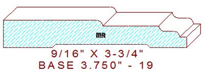 Baseboard 3-3/4" - 19